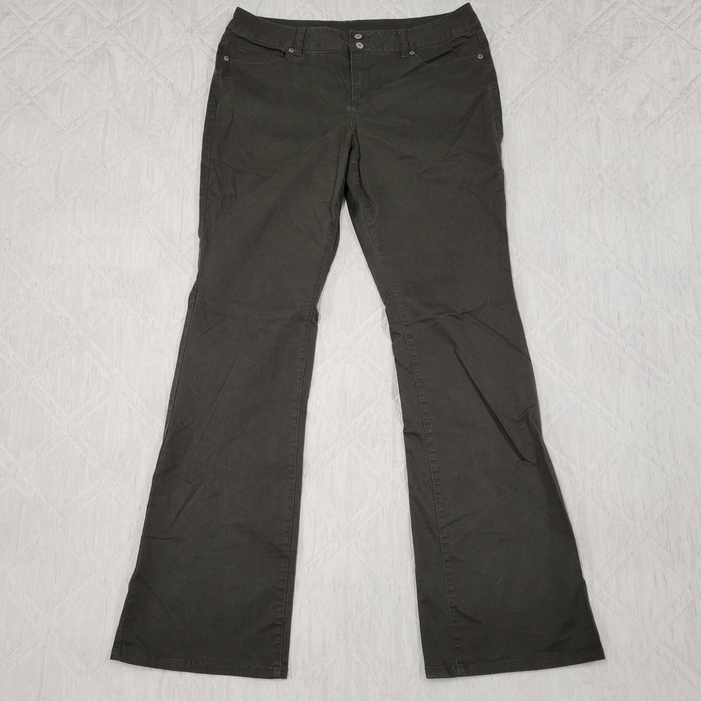 London‎ Jean dark green flare leg jeans size 16